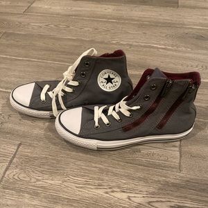 Converse All Star High-Tops w/ Dual Zippers